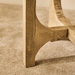 Jade Round Side Table - Chalked Mango Wood - Image 6