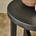 Jade Round Side Table - Jet Black Acacia - Image 3