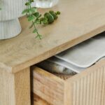 Jade 5 Drawer Tallboy - Chalked Mango Wood - Image 4