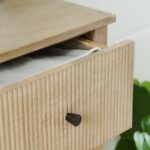 Jade 5 Drawer Tallboy - Chalked Mango Wood - Image 6