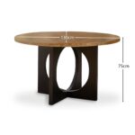 Jade Mango Wood Round Dining Table - Image 10