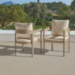 Outlet - Imani Wooden Garden Chairs - Set of 2 - Brushed Light Acacia - Image 3