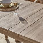Kuro 6 Seater Wooden Garden Dining Set with 2 Shiro Cushioned Chairs & 2 Benches - Image 10