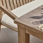 Kuro 6 Seater Wooden Garden Dining Set with 2 Shiro Cushioned Chairs & 2 Benches - Image 15