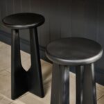 Kehlani Jet Black Mango Wood Bar Stool - Image 2