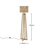 Outlet - Konduru 150cm Floor Lamp Base - Natural Mango Wood - Image 11