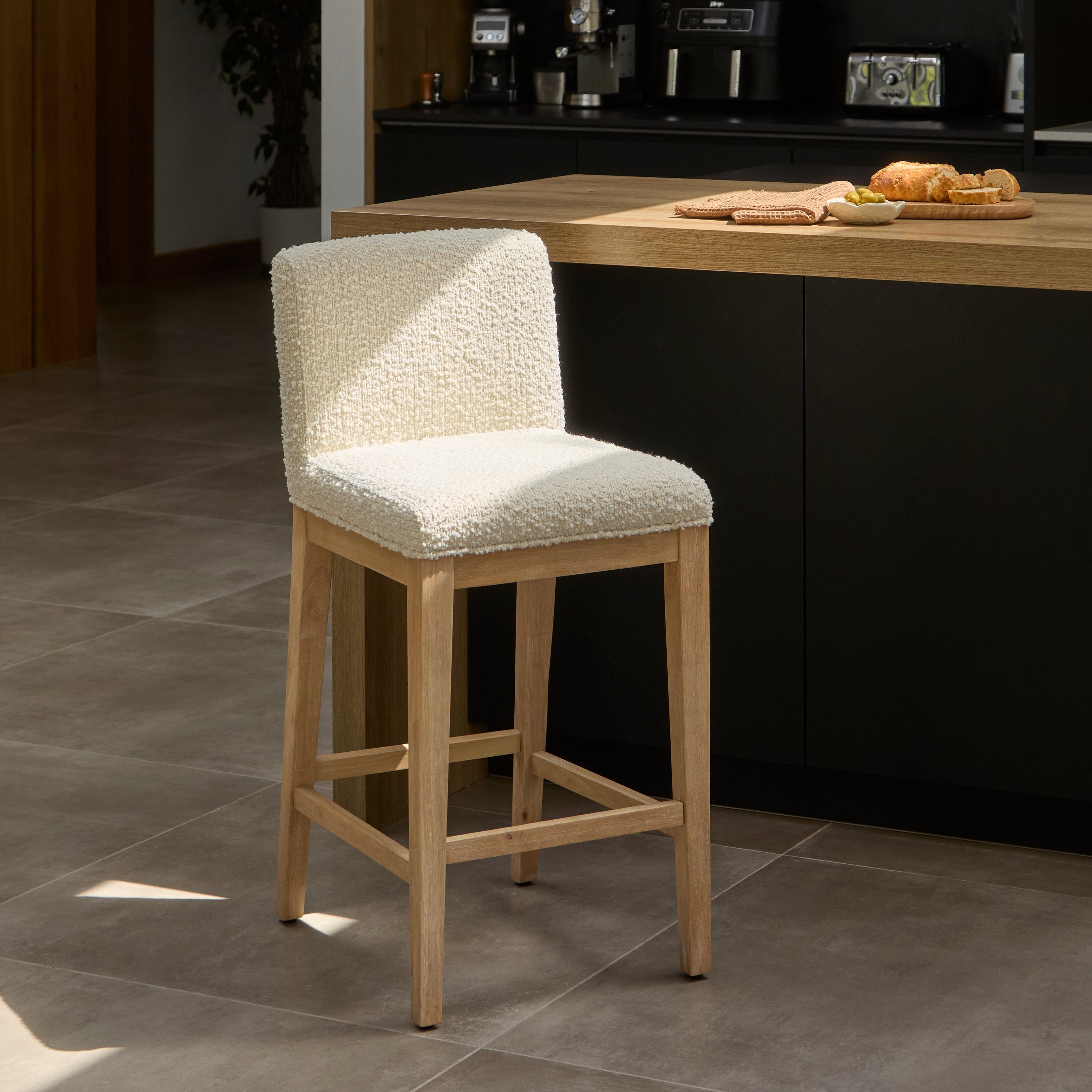 LJ_003_dbbd3cc3-88f9-4455-9070-b6e4c4dad9f5 Nolan Boucle Bar Stool - Whitewash Oak Legs - Image 1