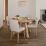 Outlet - Nolan Boucle Dining Chairs - Set of 2 - Whitewash Oak Legs - Image 2