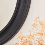 Langton 75cm Wooden Mirror - Black - Image 4