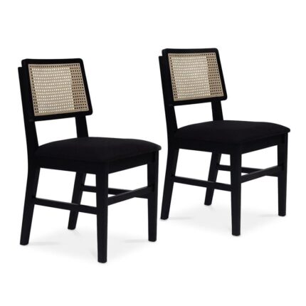 Charlie Black Dining Chairs - Set of 2