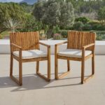 Lennox 6 Seater Wooden Garden Dining Set with Cushions - Image 4