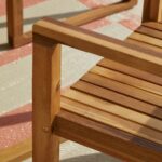 Lennox 6 Seater Wooden Garden Dining Set with Cushions - Image 7
