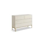 Luella 120cm 4 Drawer Fluted Chest of Drawers - Driftwood - Image 7