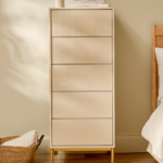 Luella 80cm 5 Drawer Fluted Tallboy - Driftwood - Image 11