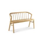 Outlet - Mabel 3 Seater Bench - Pale Oak - Image 9