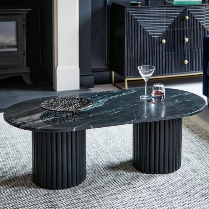 Myla Black Marble Coffee Table