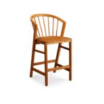 Outlet - Mabel Classic Oak Bar Stools - Set of 2 - Image 8
