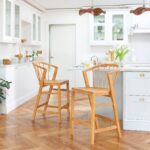 Outlet - Mabel Classic Oak Bar Stools - Set of 2