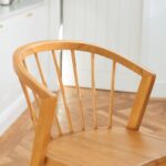 Outlet - Mabel Classic Oak Bar Stools - Set of 2 - Image 4