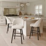 Marilyn Boucle Bar Stool - Black Legs - Image 5