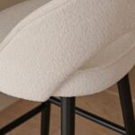 Marilyn Boucle Bar Stool - Black Legs - Image 6