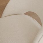 Marilyn Boucle Bar Stool - Black Legs - Image 3