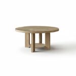 Marlon Whitewash Oak Round Dining Table - Large - Image 4
