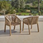 Amelia 6 Seater Wooden Garden Dining Set with 6 Nala Chairs - Image 19