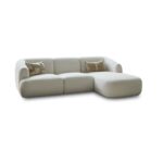 Nathalia Right Chaise Corner Sofa - Chalk White Boucle - Image 17