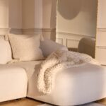 Nathalia Right Chaise Corner Sofa - Chalk White Boucle - Image 12