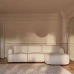 Nathalia Right Chaise Corner Sofa - Chalk White Boucle - Image 14
