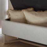 Outlet - Norah Storage Ottoman - Ivory - Image 6