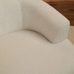 Nathalia 86cm Swivel Armchair - Chalk White Boucle - Image 2