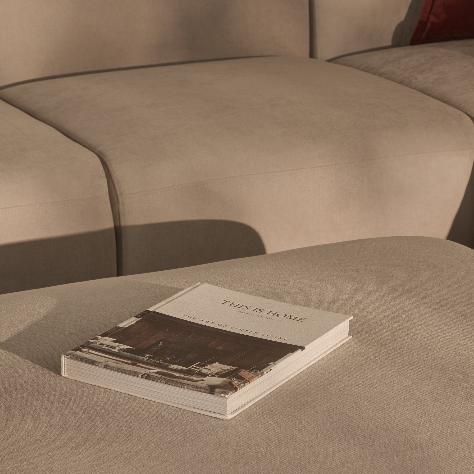 Nathalia Large Left Hand L-Shape Sofa - Soft Beige - Image 4