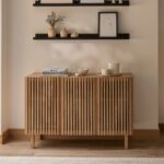 Nia 3 Door Large Sideboard - Seasoned Oak