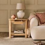 Noah Rectangular Side Table - Whitewash Oak - Image 2