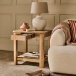 Noah Rectangular Side Table - Whitewash Oak - Image 4