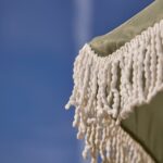 Oia Round Parasol 2m - Wooden Pole - Olive Green - Image 6