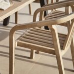 Palm 6 Seater Wooden Garden Dining Set with 4 Shiro Chairs & Charlotte Bench - Image 10