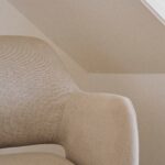 Outlet - Parker Office Swivel Chair - Natural Beige with Black Metal Legs - Image 2