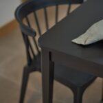 Paul Large Black Oak Extending Dining Table Set - 4 Seater - Agatha Black Dining Chairs - Image 7