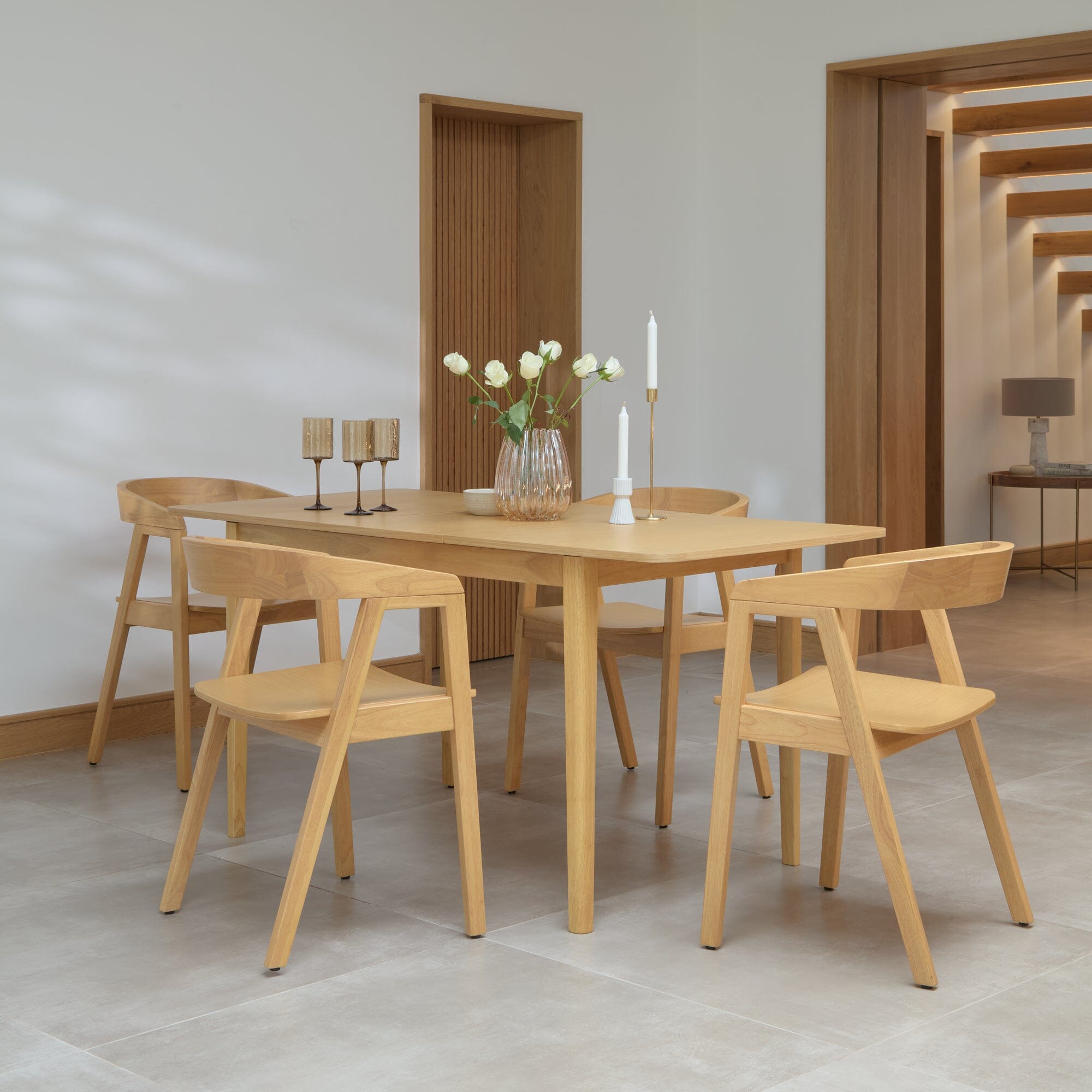 Ella Pale Oak Dining Armchairs - Set of 2 - Image 2