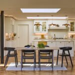 Priya Whitewash Dining Table Set - 6 Seater - Ella Black Wooden Chairs - Image 4