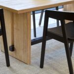 Priya Whitewash Dining Table Set - 6 Seater - Ella Black Wooden Chairs - Image 6
