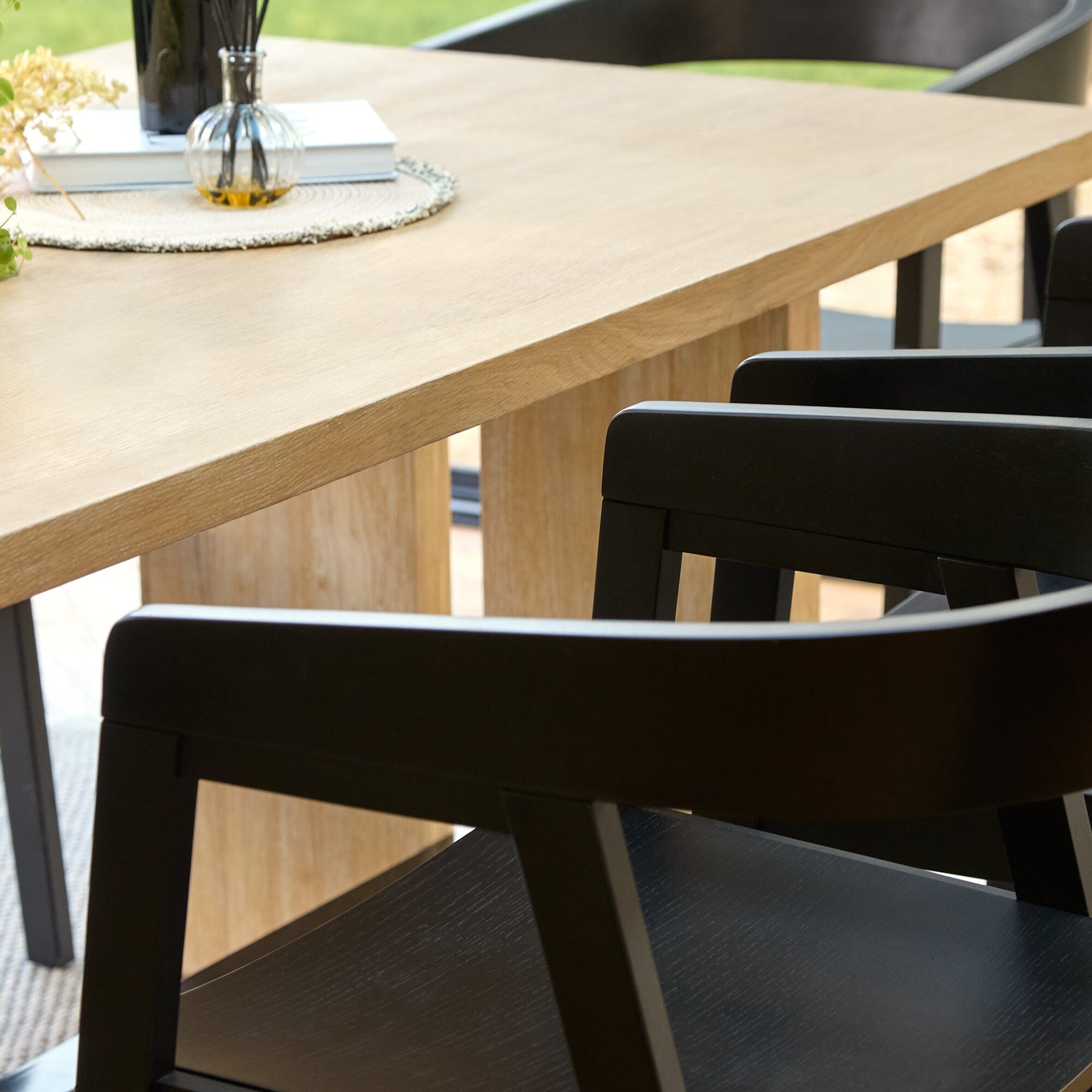 Priya Whitewash Oak Rectangular Dining Table - Image 6