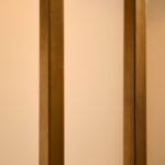 Purley 132cm Gold  Floor Lamp Base with Ashurst 46 x 30cm Shade - White - Image 6