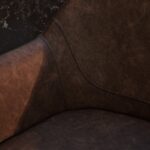 Outlet - Reagan Saddle Brown Bar Stool - Metal Legs - Image 7