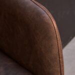 Reagan Saddle Brown Bar Stool - Metal Legs - Image 4