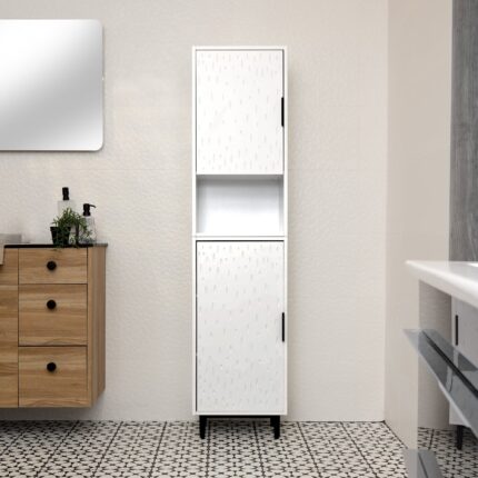 Reva Tallboy Cabinet - Snow White