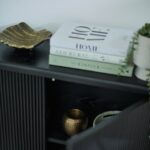 Raleigh 3 Door Large Sideboard - Black - Image 5